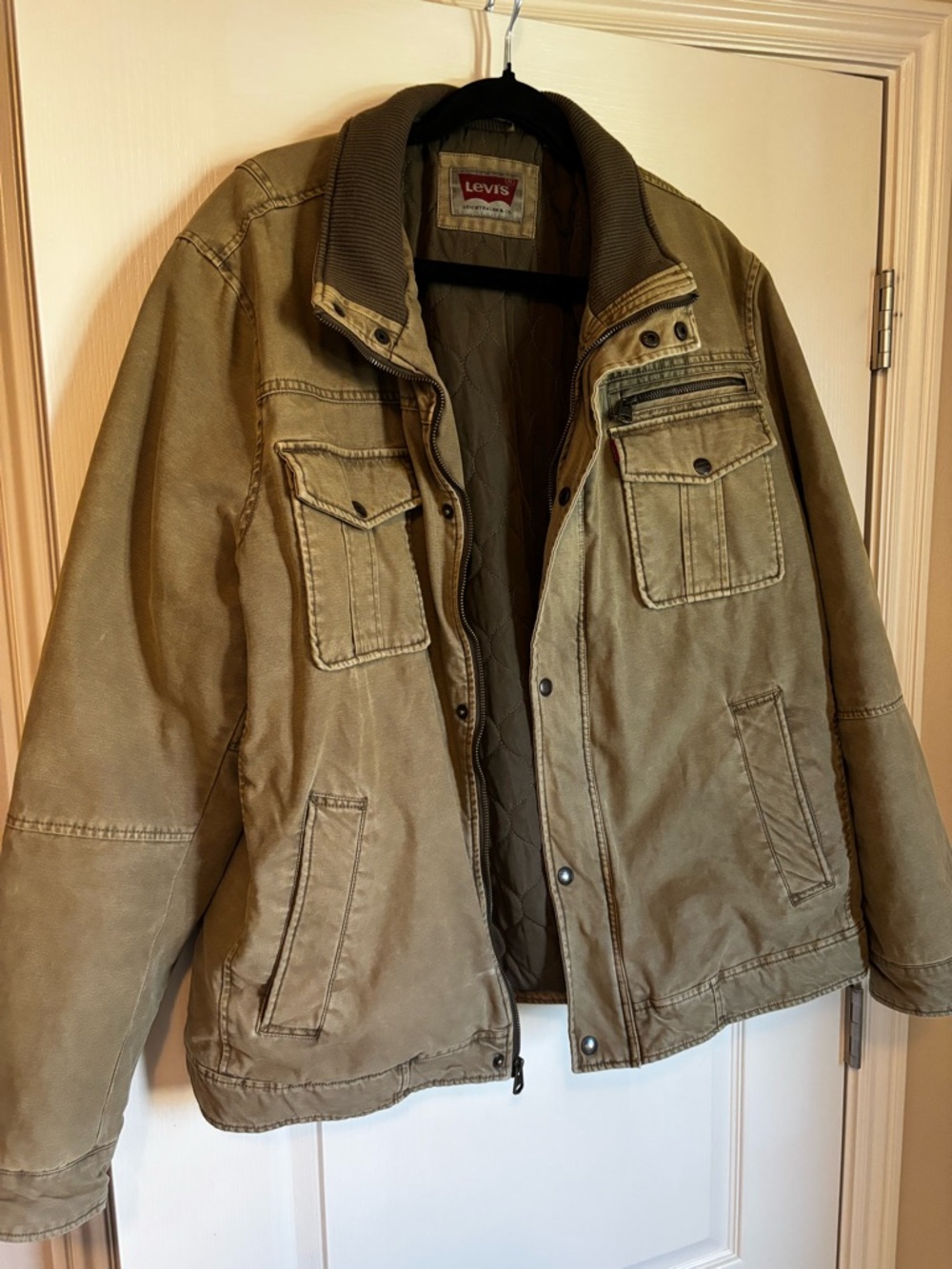 Levi's Olive Green Quilted Field Jacket